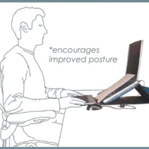 Posture Pouch laptophouder & hoes + Ergo Compact toetsenbord